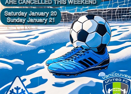 All Games and Programs Cancelled This Weekend-January 20 & 21